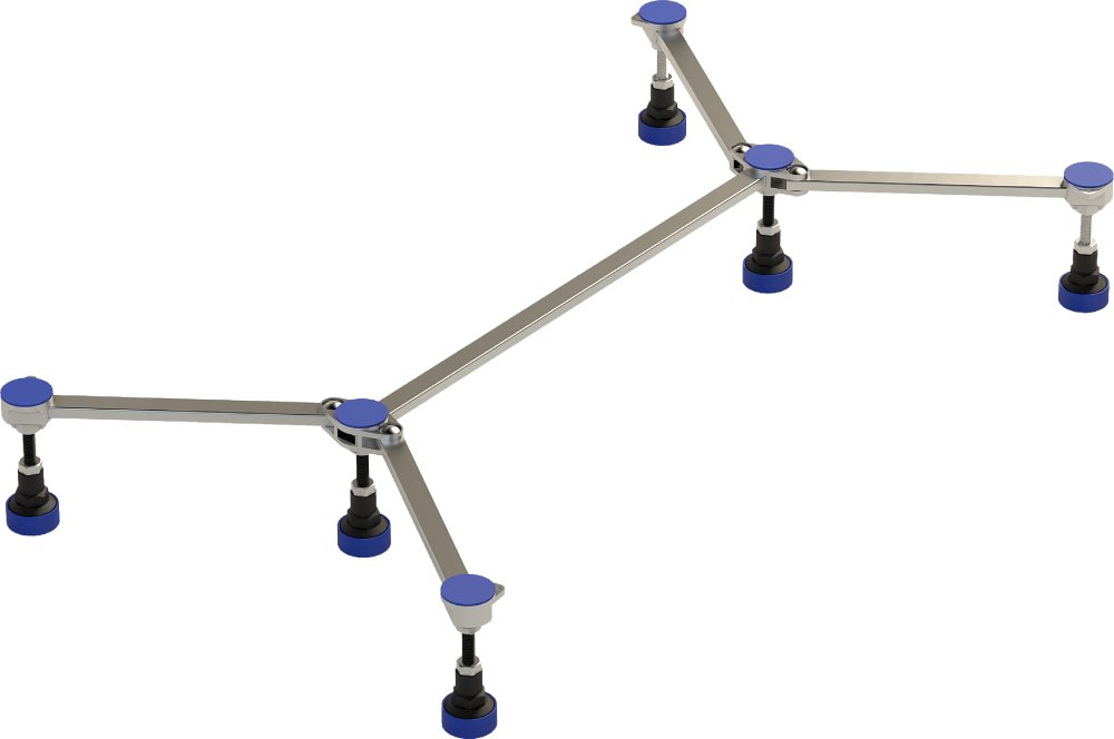 Aquaestil Set sklopivih nogica za tuš kadu Tip 2