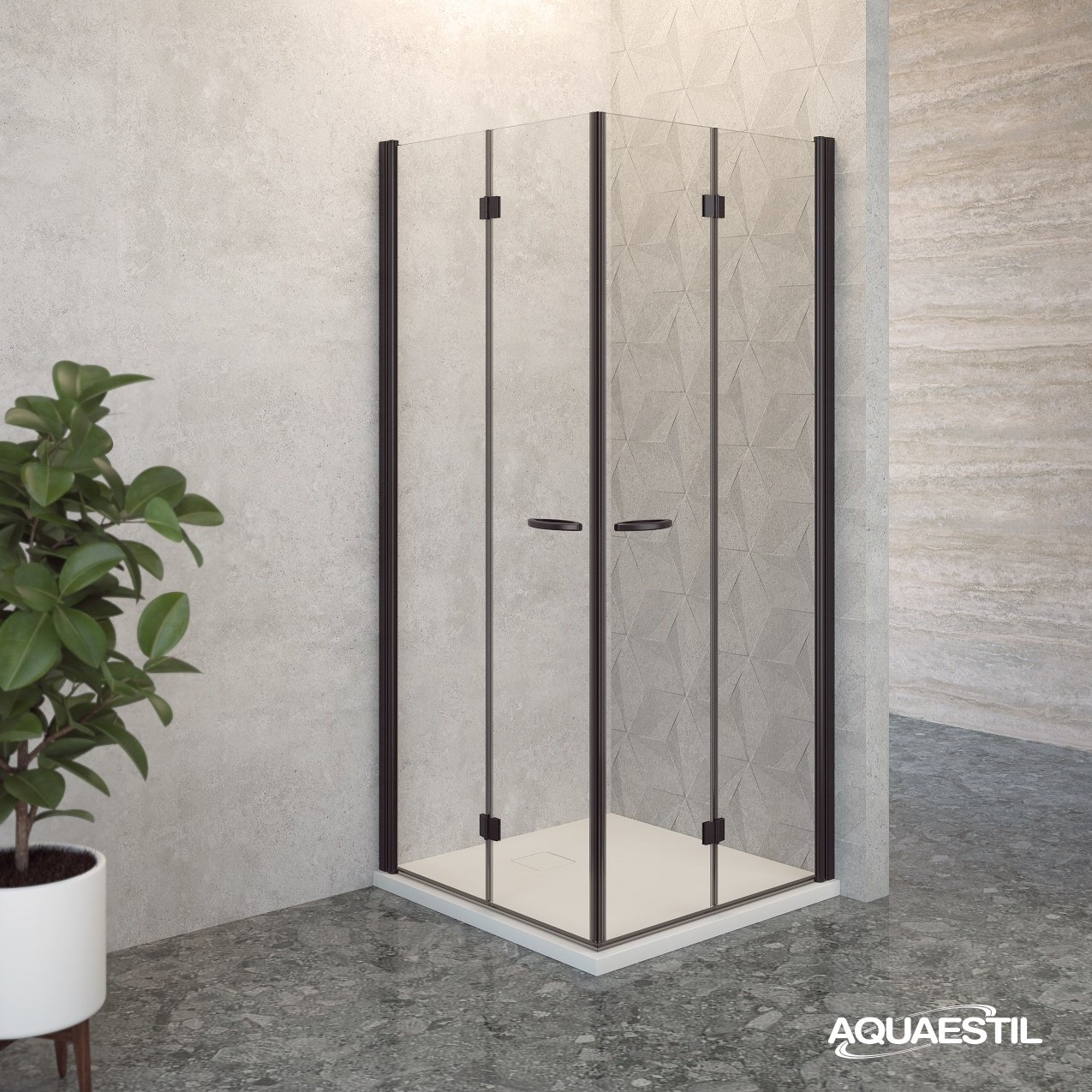 Tuš paravan Aquaestil Oasis D+D s preklopom
