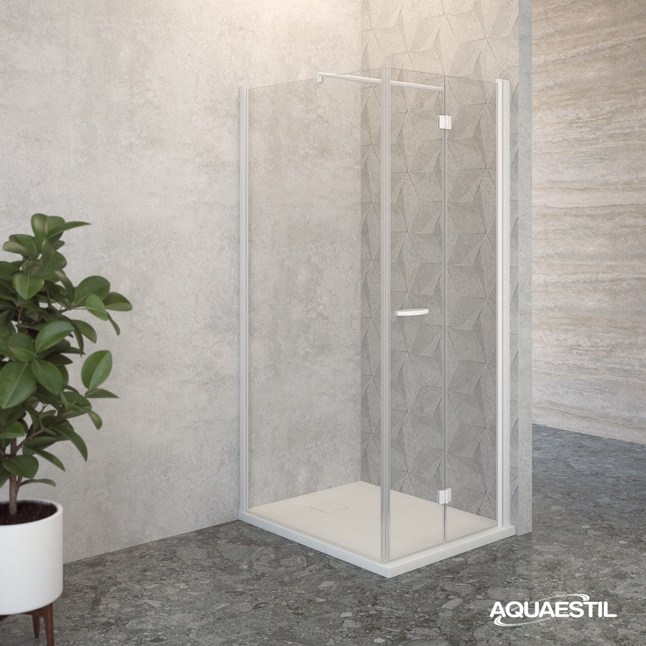 Tuš paravan Aquaestil Oasis D s preklopom + W