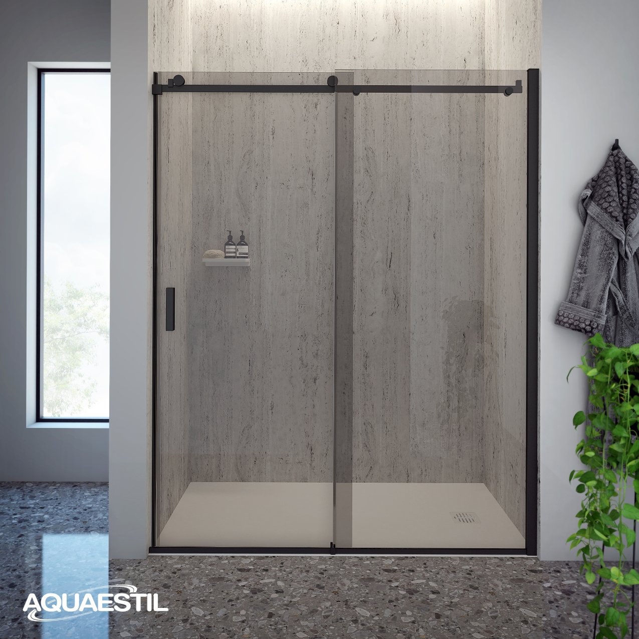Tuš paravan Aquaestil Artego D za nišu