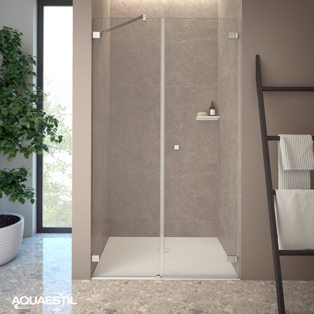 Tuš paravan Aquaestil Atlantis DW1 za nišu
