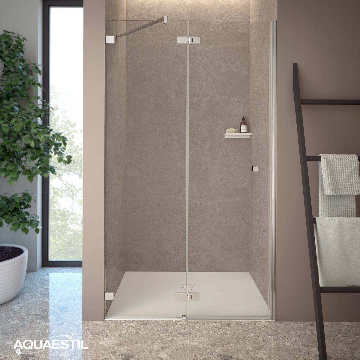 Tuš paravan Aquaestil Atlantis DW2 za nišu