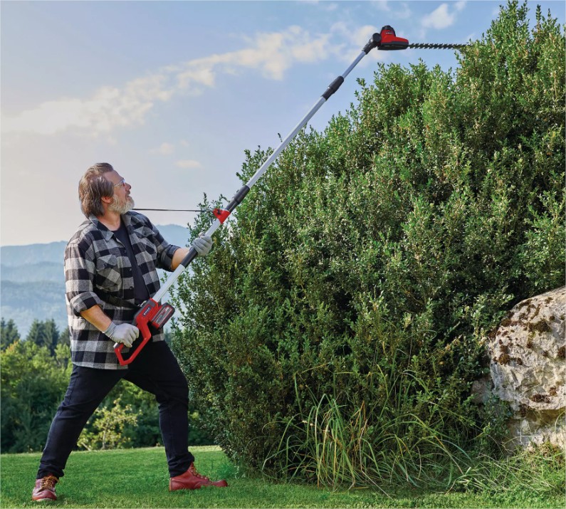 Akumulatorske teleskopske škare za živicu Einhell GC-HH 18/45 Li T-Solo - Slika 6